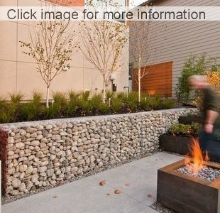gabion decking and steps